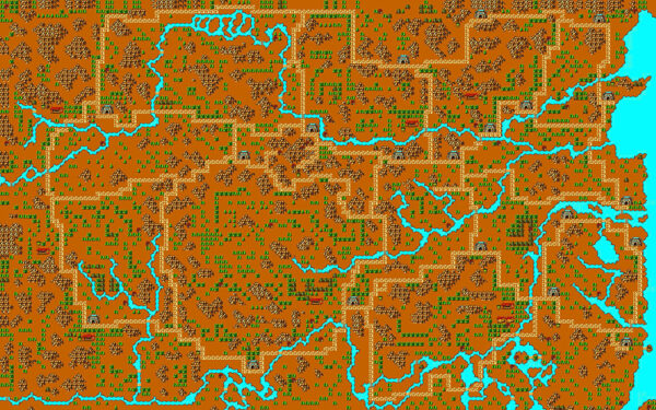 原以为《吞食天地2》是中国游戏，结果大地图画得像一片日本群岛